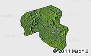 Satellite 3D Map of Offoue-Onoye (Iboundji), single color outside