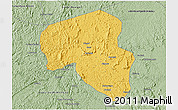 Savanna Style 3D Map of Offoue-Onoye (Iboundji)