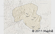Shaded Relief 3D Map of Offoue-Onoye (Iboundji), lighten