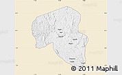 Classic Style Map of Offoue-Onoye (Iboundji), single color outside