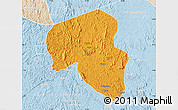 Political Map of Offoue-Onoye (Iboundji), lighten