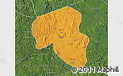 Political Map of Offoue-Onoye (Iboundji), satellite outside