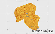 Political Map of Offoue-Onoye (Iboundji), single color outside