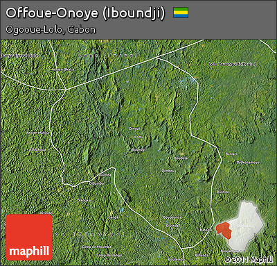 Satellite Map of Offoue-Onoye (Iboundji)