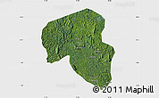 Satellite Map of Offoue-Onoye (Iboundji), single color outside