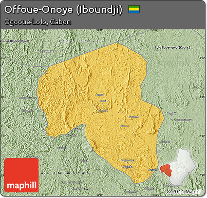 Savanna Style Map of Offoue-Onoye (Iboundji)