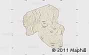 Shaded Relief Map of Offoue-Onoye (Iboundji), cropped outside