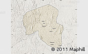 Shaded Relief Map of Offoue-Onoye (Iboundji), lighten