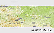 Physical Panoramic Map of Offoue-Onoye (Iboundji)