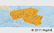 Political Panoramic Map of Offoue-Onoye (Iboundji), lighten