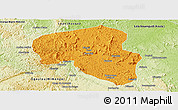 Political Panoramic Map of Offoue-Onoye (Iboundji), physical outside