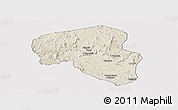 Shaded Relief Panoramic Map of Offoue-Onoye (Iboundji), cropped outside