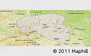 Shaded Relief Panoramic Map of Offoue-Onoye (Iboundji), physical outside