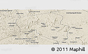 Shaded Relief Panoramic Map of Offoue-Onoye (Iboundji)