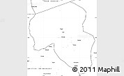 Blank Simple Map of Offoue-Onoye (Iboundji)