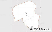 Classic Style Simple Map of Offoue-Onoye (Iboundji), cropped outside