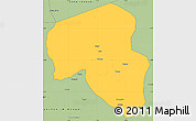 Savanna Style Simple Map of Offoue-Onoye (Iboundji)