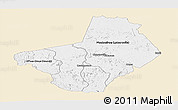 Classic Style Panoramic Map of Ogooue-Lolo, single color outside