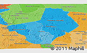 Political Shades Panoramic Map of Ogooue-Lolo