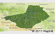 Satellite Panoramic Map of Ogooue-Lolo, physical outside