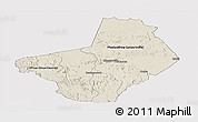 Shaded Relief Panoramic Map of Ogooue-Lolo, cropped outside