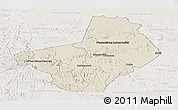 Shaded Relief Panoramic Map of Ogooue-Lolo, lighten