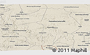 Shaded Relief Panoramic Map of Ogooue-Lolo