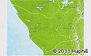 Physical 3D Map of Etinboue (Omboue)