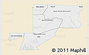 Classic Style 3D Map of Wouleu-Ntem, single color outside