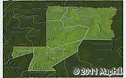 Satellite 3D Map of Wouleu-Ntem, darken