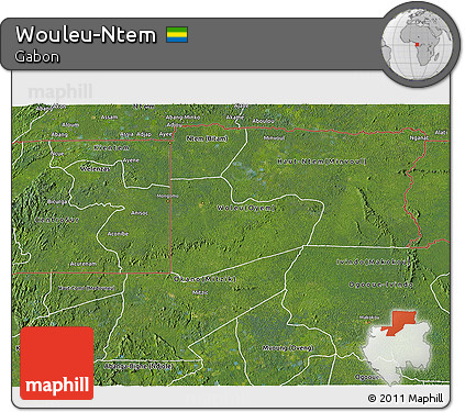 Satellite 3D Map of Wouleu-Ntem