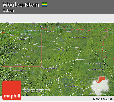 Satellite 3D Map of Wouleu-Ntem
