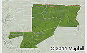 Satellite 3D Map of Wouleu-Ntem, lighten