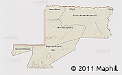 Shaded Relief 3D Map of Wouleu-Ntem, cropped outside