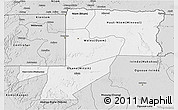 Silver Style 3D Map of Wouleu-Ntem
