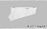 Gray 3D Map of Haut-Como (Medouneu), single color outside