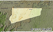 Physical 3D Map of Haut-Como (Medouneu), darken