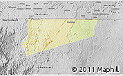 Physical 3D Map of Haut-Como (Medouneu), desaturated