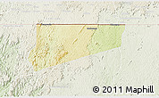 Physical 3D Map of Haut-Como (Medouneu), lighten