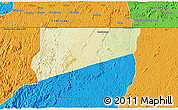 Physical 3D Map of Haut-Como (Medouneu), political outside
