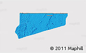 Political 3D Map of Haut-Como (Medouneu), cropped outside
