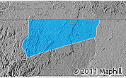 Political 3D Map of Haut-Como (Medouneu), desaturated