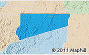 Political 3D Map of Haut-Como (Medouneu), lighten