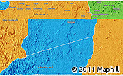 Political 3D Map of Haut-Como (Medouneu)
