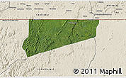 Satellite 3D Map of Haut-Como (Medouneu), shaded relief outside