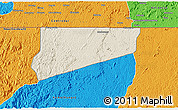 Shaded Relief 3D Map of Haut-Como (Medouneu), political outside
