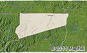 Shaded Relief 3D Map of Haut-Como (Medouneu), satellite outside