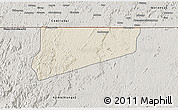 Shaded Relief 3D Map of Haut-Como (Medouneu), semi-desaturated