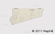 Shaded Relief 3D Map of Haut-Como (Medouneu), single color outside