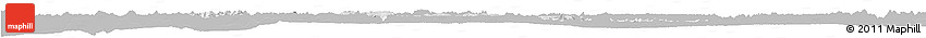 Gray Horizon Map of Haut-Como (Medouneu), single color outside